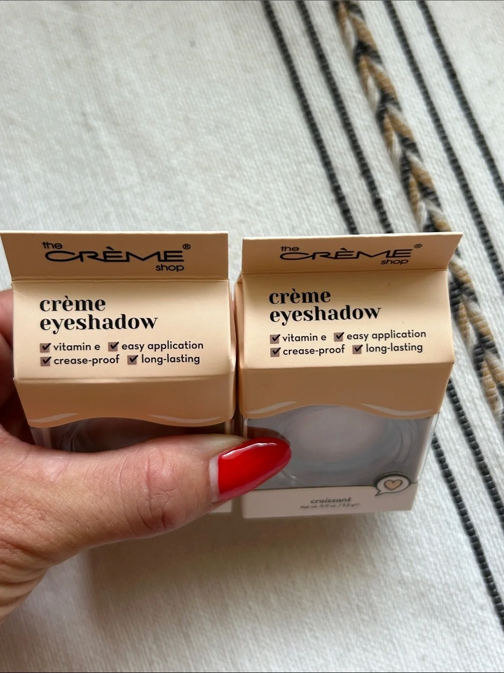 NIB The Crème Shop Croissant Crème Eyeshadow (2) - Warm Beige